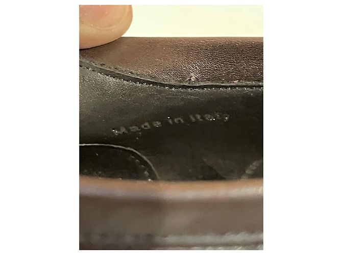Chaussures à lacets Dior en cuir marron - vue 8