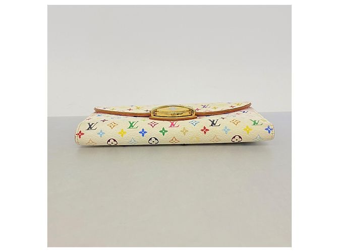 Louis Vuitton Tri-fold Long Wallet Pink Weiß - Ansicht 2