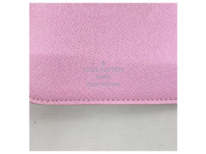 Louis Vuitton Tri-fold Long Wallet Pink Weiß - Ansicht 4
