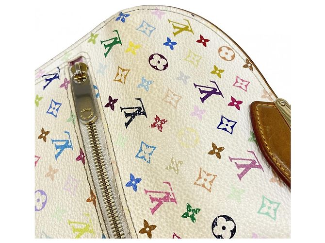 Louis Vuitton Tri-fold Long Wallet Pink Weiß - Ansicht 7