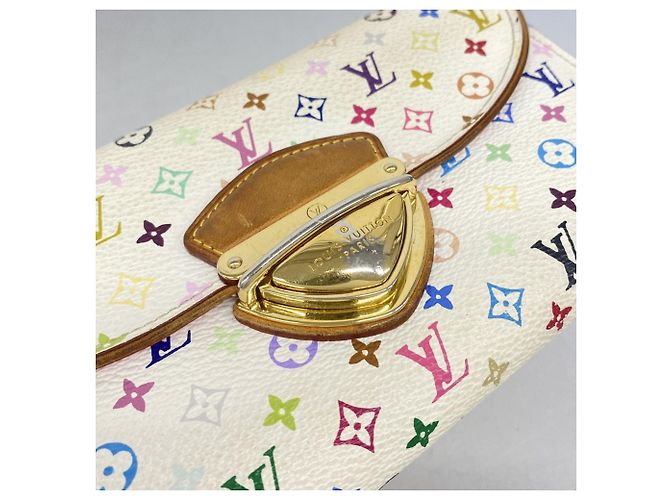 Louis Vuitton Tri-fold Long Wallet Pink Weiß - Ansicht 9