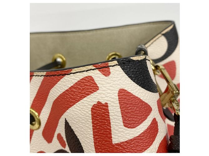 Néonoé Borsa a Spalla Louis Vuitton Monogram Giant NeoNoe Rosso - vista 8
