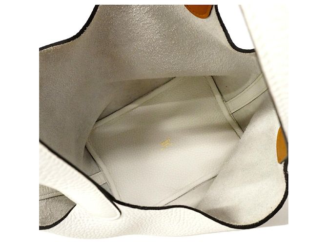 Hermès Hermes Picotin Lock PM Eclat Handtasche Weiß - Ansicht 4
