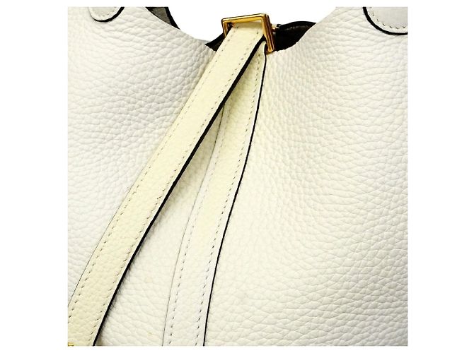 Hermès Hermes Picotin Lock PM Eclat Handtasche Weiß - Ansicht 7