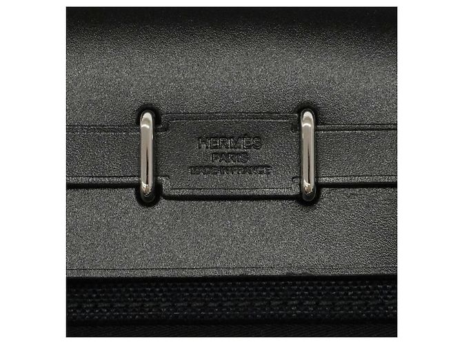 Borsa a tracolla Hermès Herbag Zip Mini Toile Military Black Nero - vista 5