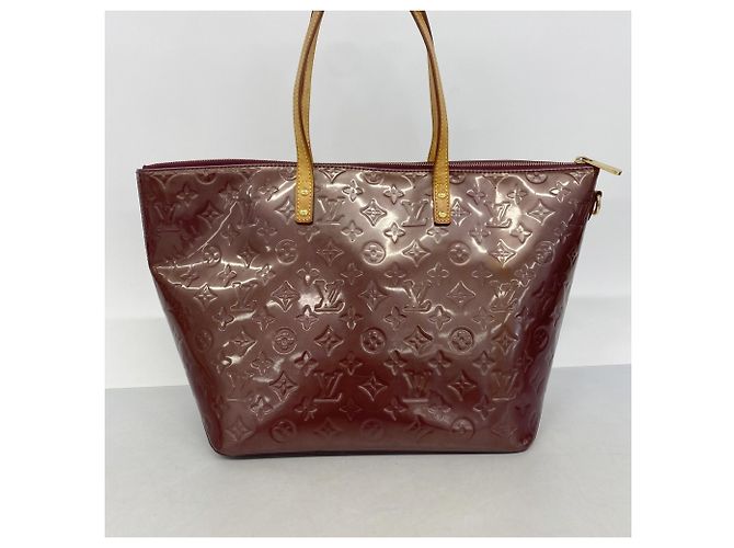 Borsa Tote Louis Vuitton Vernis Bellevue GM Porpora - vista 12