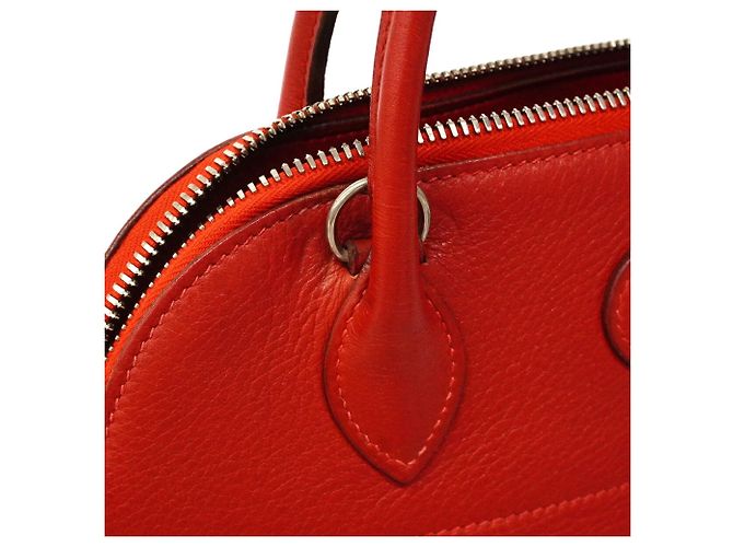 Hermès Borsa Hermes Bolide 27 Evercolor Rosso - vista 7