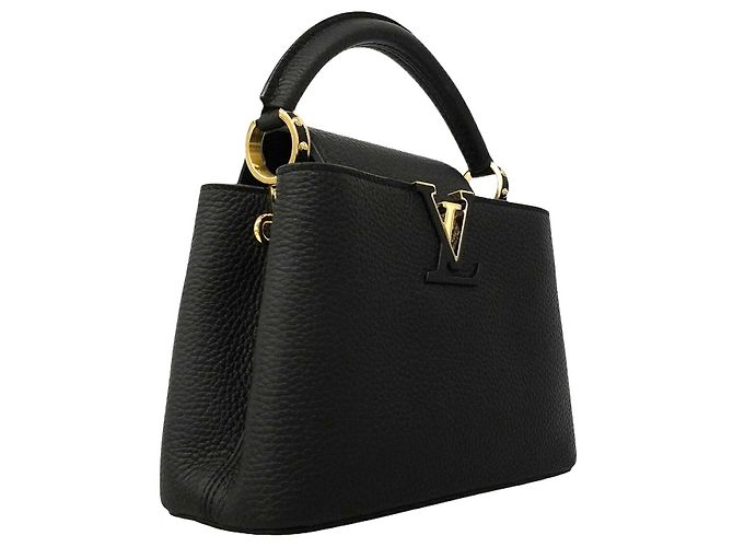 Borsa My Capucines in pelle Taurillon Louis Vuitton Nero - vista 2