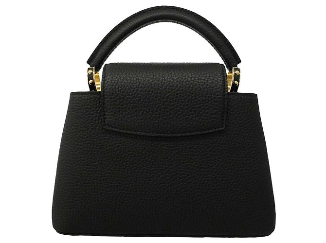 Borsa My Capucines in pelle Taurillon Louis Vuitton Nero - vista 7