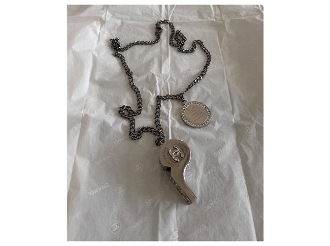 Collar silbato Chanel Hardware de plata - vista 9