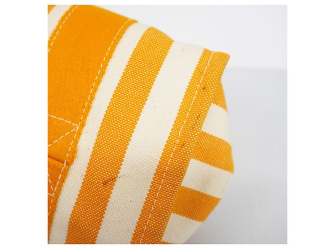 Hermès Bolso de lona Hermes Cannes PM Naranja - vista 10