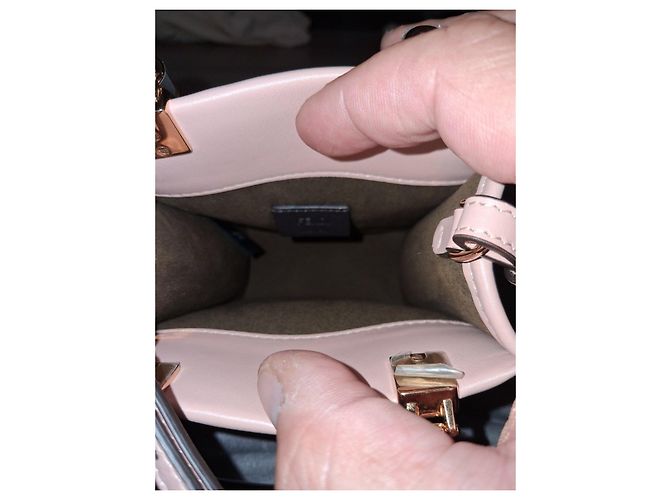 Fendi Mini Sunshine Borsa in pelle rosa - vista 10
