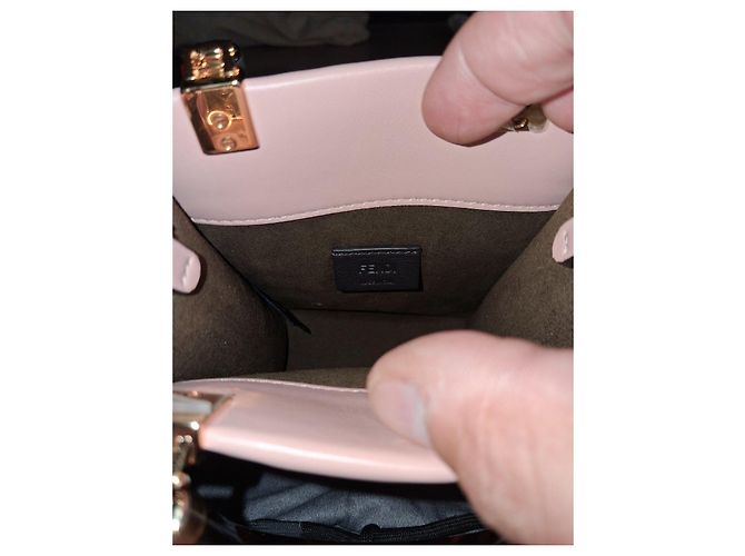 Fendi Mini Sunshine Borsa in pelle rosa - vista 14
