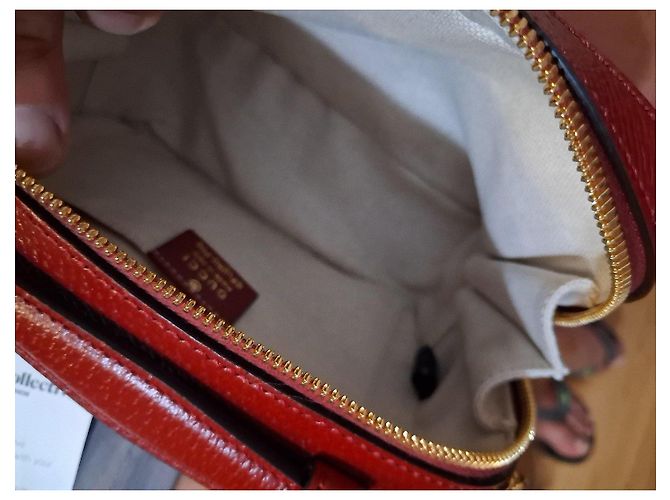 Gucci x Doraemon GG Supreme Canvas and Red Leather Crossbody Bag Brown - view 10