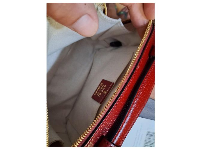 Gucci x Doraemon GG Supreme Canvas and Red Leather Crossbody Bag Brown - view 12