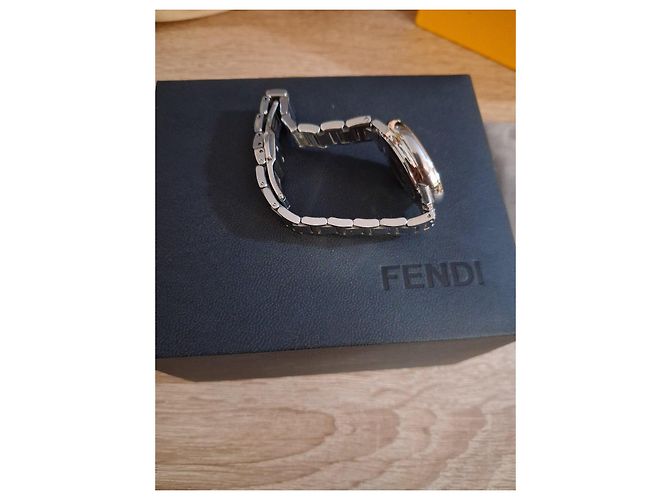 Fendi Damen Uhr Edelstahl Schwarz Silber Hardware - Ansicht 12