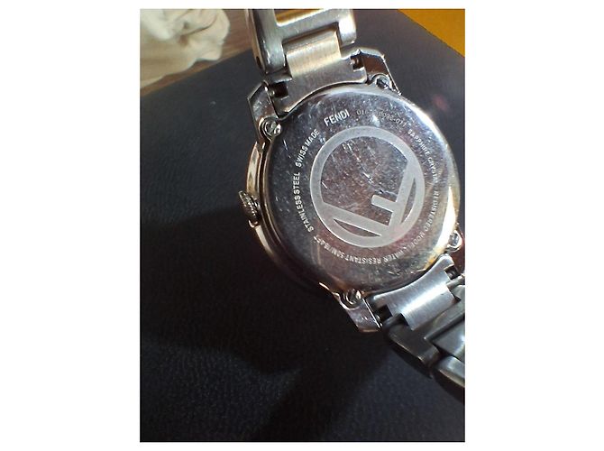 Fendi Damen Uhr Edelstahl Schwarz Silber Hardware - Ansicht 4