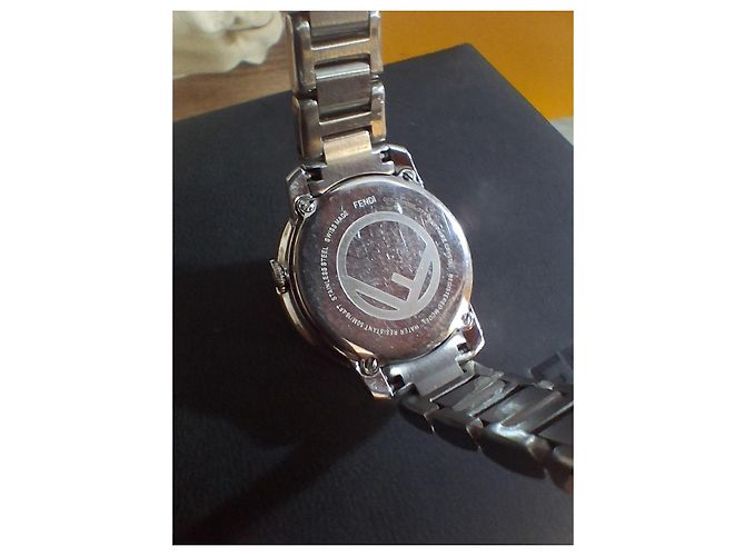 Fendi Damen Uhr Edelstahl Schwarz Silber Hardware - Ansicht 5