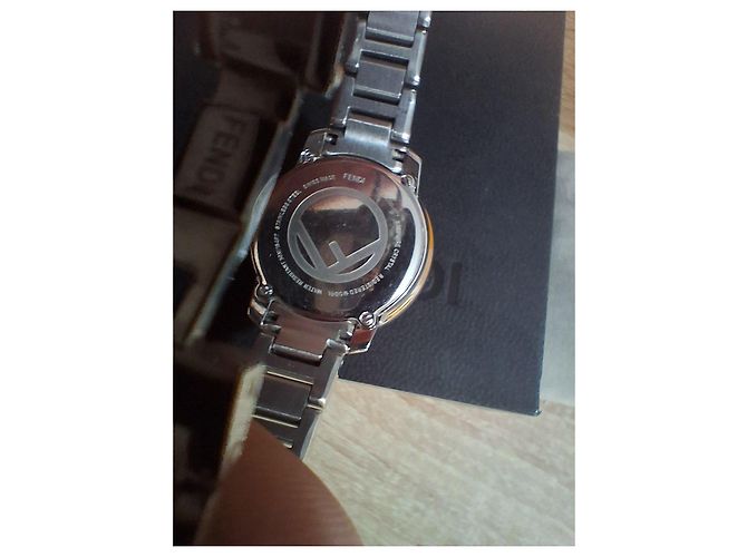 Fendi Damen Uhr Edelstahl Schwarz Silber Hardware - Ansicht 6