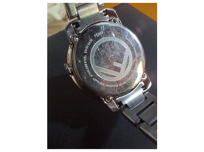 Fendi Damen Uhr Edelstahl Schwarz Silber Hardware - Ansicht 8