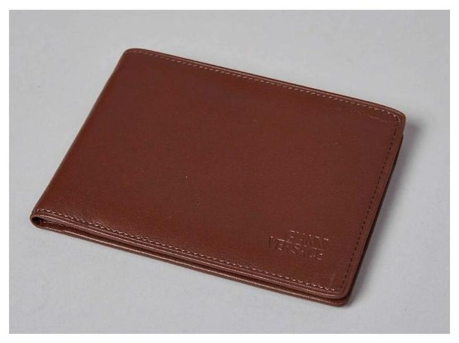 Gianni Versace Brown Leather Wallet - view 2