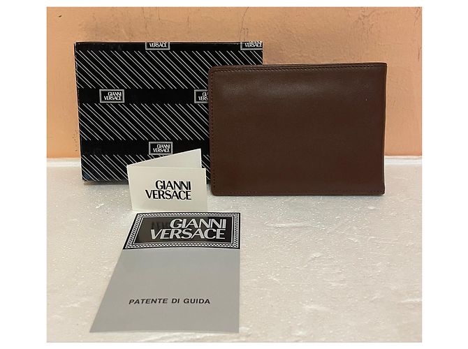 Gianni Versace Brown Leather Wallet - view 4