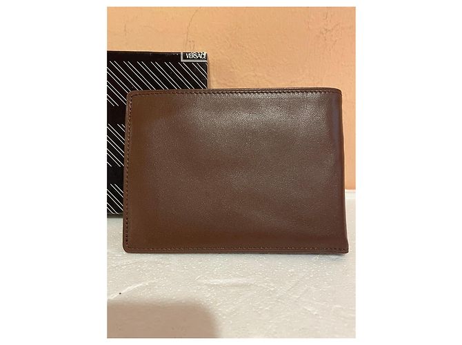 Gianni Versace Brown Leather Wallet - view 5