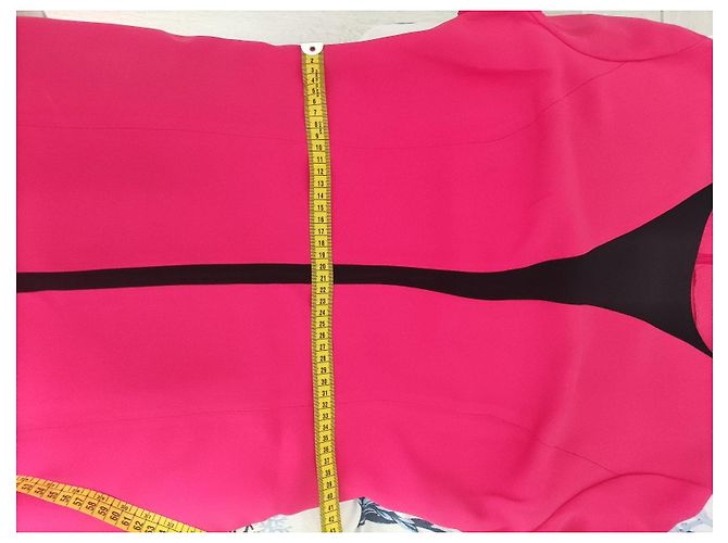 Gianni Versace Vestido tubinho fúcsia com detalhe preto Fuschia - vista 13