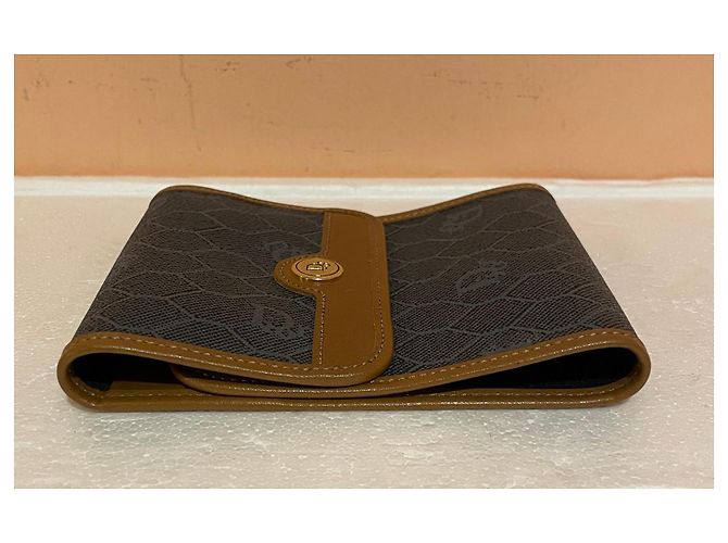 Christian Dior monogram canvas wallet Brown Dark grey - view 6