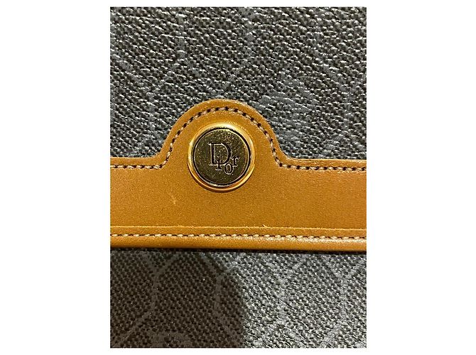 Christian Dior monogram canvas wallet Brown Dark grey - view 7