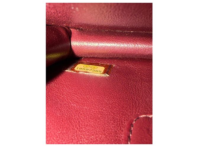 Chanel Classic Flap in pelle di agnello rosa - vista 3
