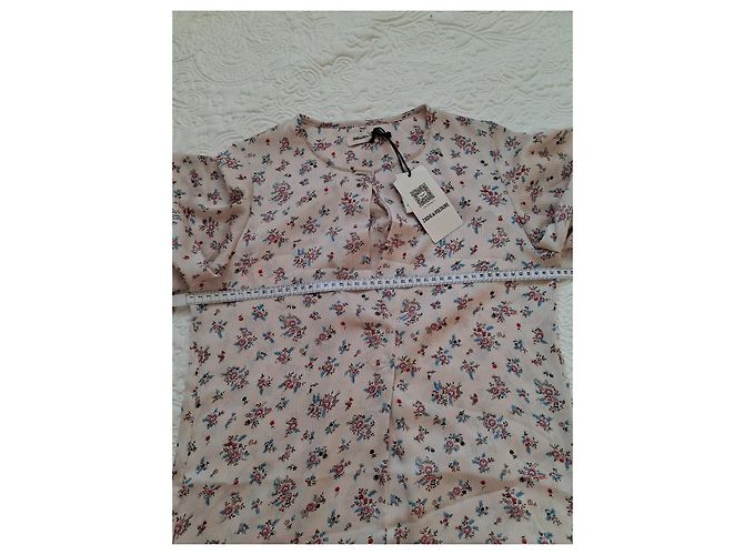 Zadig & Voltaire Kleid mit Blumenmuster Pink Rot Blau - Ansicht 11