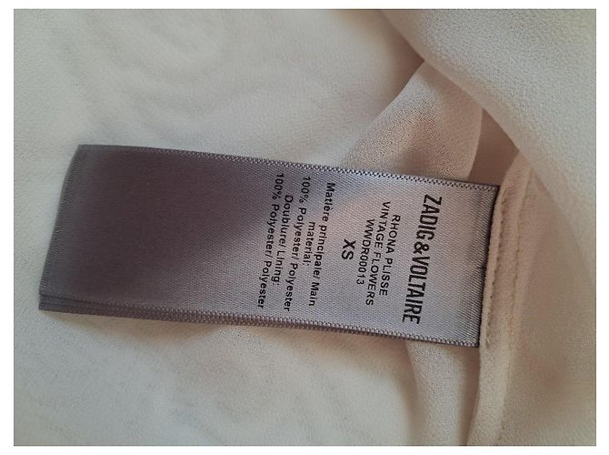 Zadig & Voltaire Kleid mit Blumenmuster Pink Rot Blau - Ansicht 15