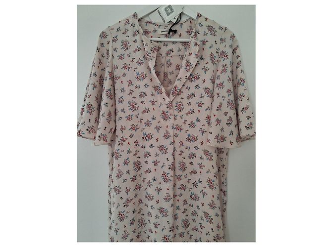 Zadig & Voltaire Kleid mit Blumenmuster Pink Rot Blau - Ansicht 4