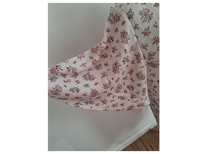 Zadig & Voltaire Kleid mit Blumenmuster Pink Rot Blau - Ansicht 6
