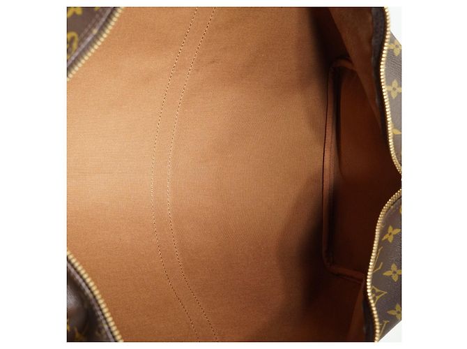 Louis Vuitton Borsa da viaggio Keepall 50 in tela monogram marrone vintage - vista 3