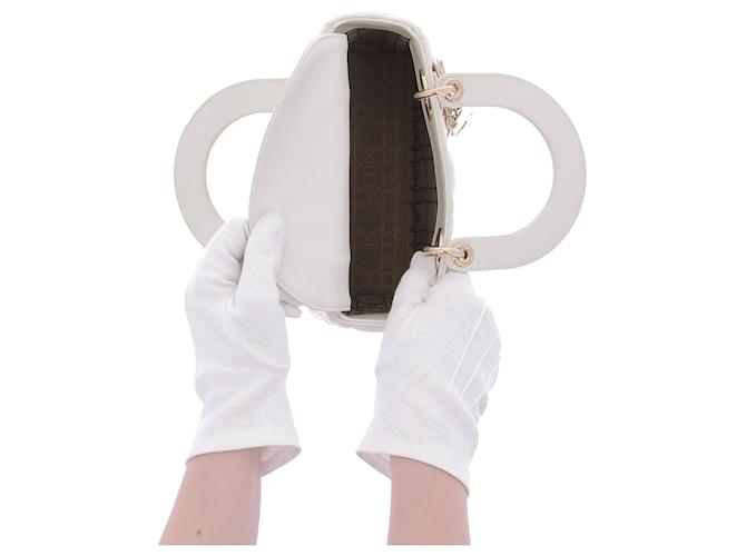 Borsa Lady Dior Mini con catena Beige - vista 7