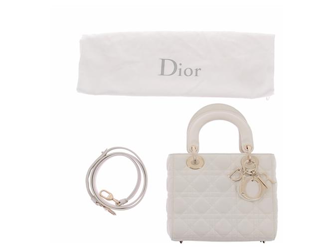 Borsa Lady Dior Mini con catena Beige - vista 8