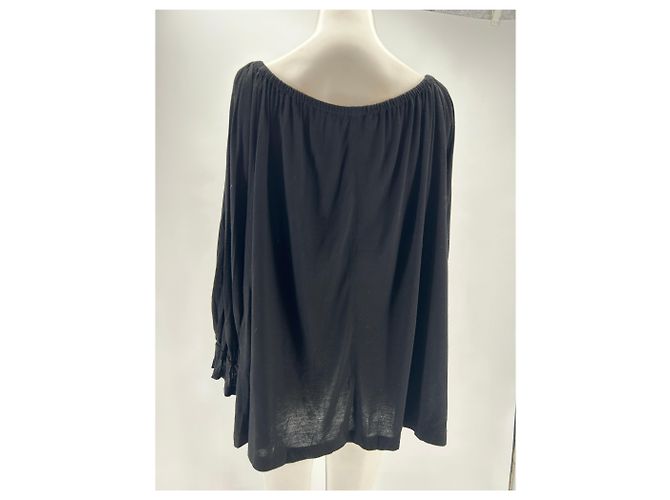 Camiseta fluida negra de viscosa Givenchy Negro - vista 2