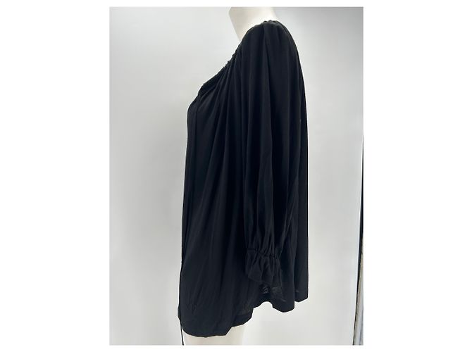 Camiseta fluida negra de viscosa Givenchy Negro - vista 3