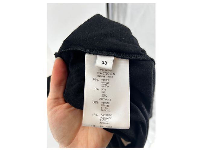 Camiseta fluida negra de viscosa Givenchy Negro - vista 6