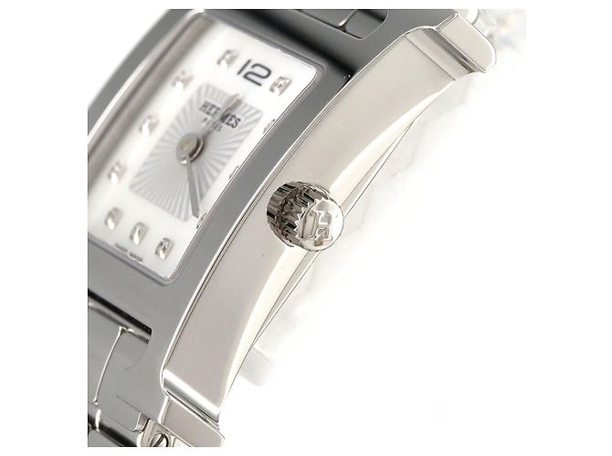 Hermès H Uhr HH1.210 Edelstahl Silber - Ansicht 4