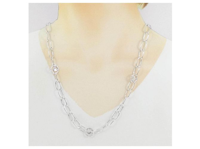 Autre Marque Collana Chantecler in oro bianco Au375 - vista 5