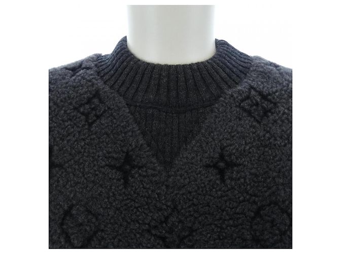 Sudadera de shearling Monogram Louis Vuitton Castaño - vista 5