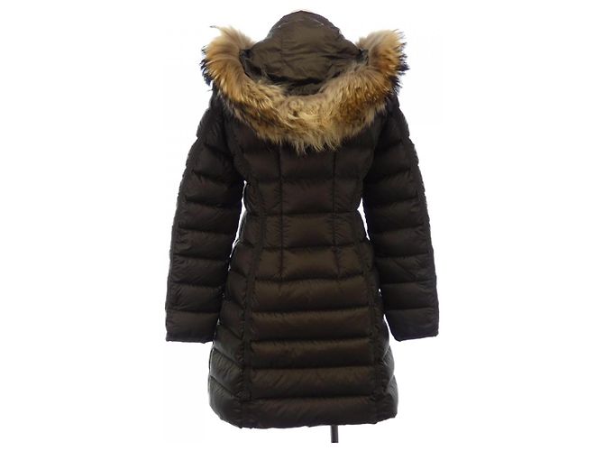Abrigo de plumón Moncler HERMIFUR Verde Caqui - vista 2