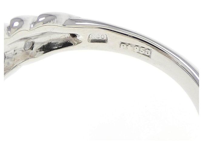 Autre Marque Heiwado Platinum950 Diamond Ring Silber - Ansicht 4