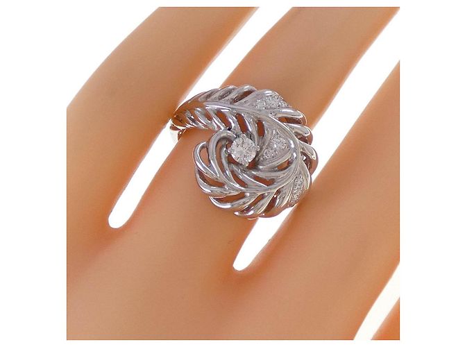 Autre Marque Heiwado Platinum950 Diamond Ring Silber - Ansicht 5