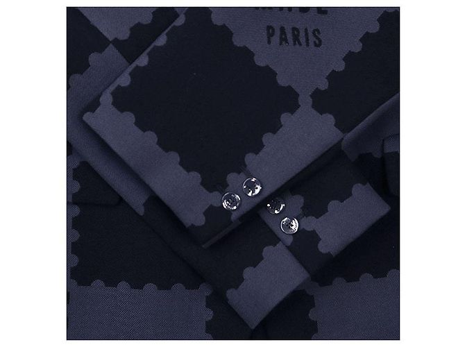 Chaqueta de lana Louis Vuitton LV MADE PARIS Damier Negro Azul - vista 16