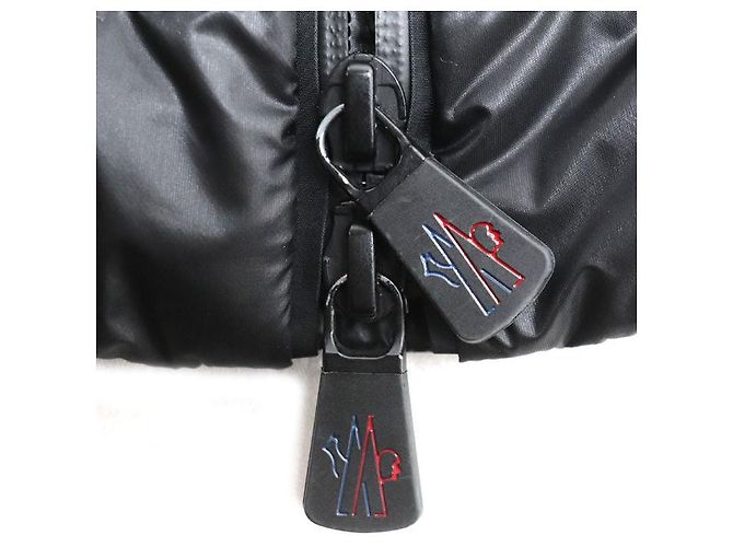Giacca Moncler CANMORE Nero Rosso - vista 5