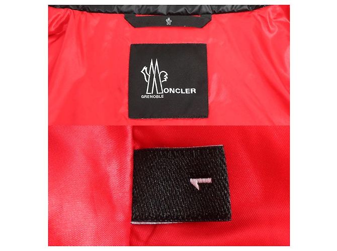 Giacca Moncler CANMORE Nero Rosso - vista 8